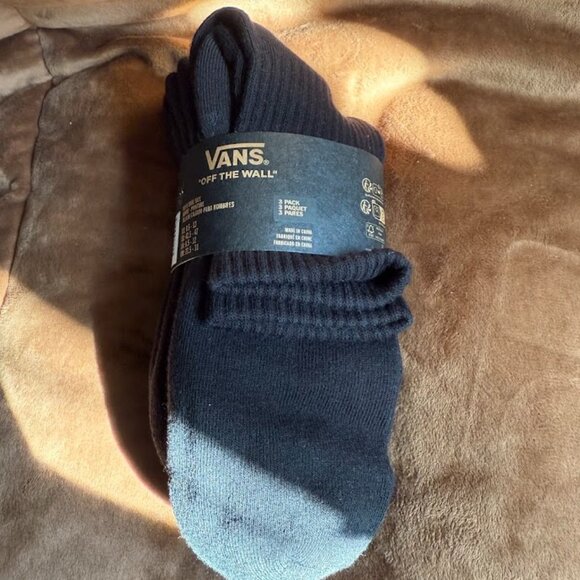 VANS 3 Pack Men's Classic Crew Socks - Picture 1 of 3